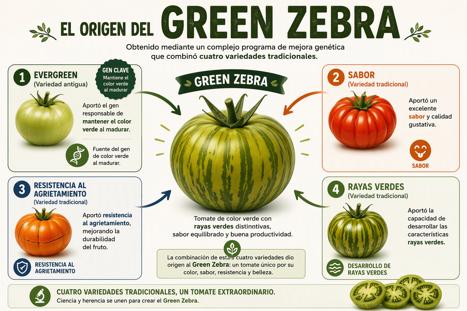 variedades origen green zebra